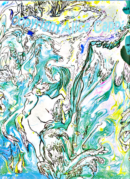 marbling: horse